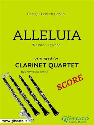 cover image of Alleluia--Clarinet Quartet SCORE